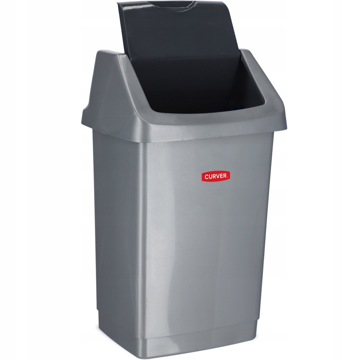 Curver Click-it multifunctionele mand van kunststof zilver, kunststof, grijs, 9 l