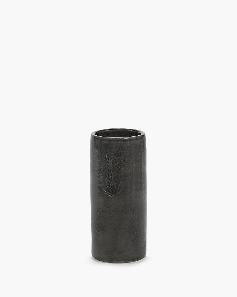Serax Vincent Van Duysen Vaso vaas D11cm H25cm anthracite Antractiet