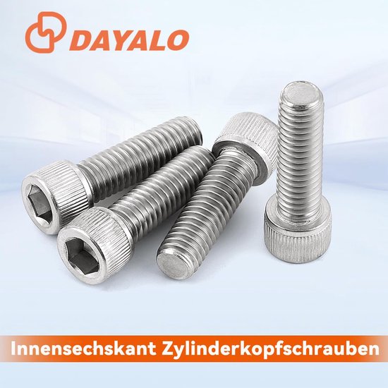 Vis cylindriques M3 x 6 mm - Acier inoxydable - lot de 100