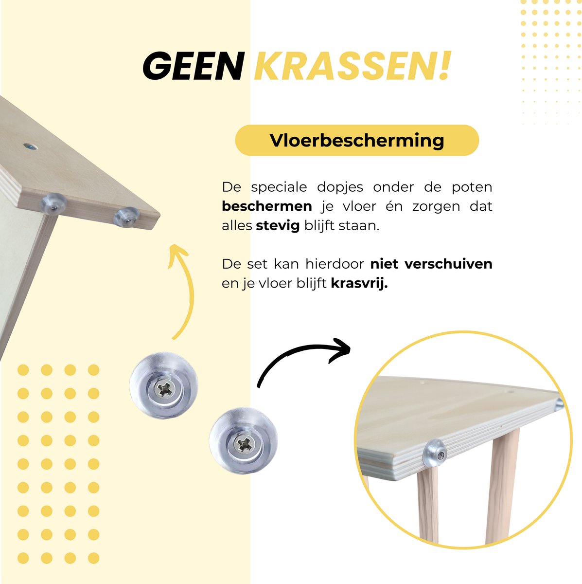 Dastium Kids - XXL Klimrek - Klimboog - Montessori Klimrek Kinderen - Klimdriehoek - Pikler Klimrek Peuter - Ontworpen in Nederland - Klimset - Klimrek Binnen - Naturel — afbeelding 12