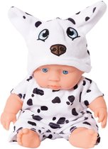 Speelgoedtopdeals – Babypop in Dierenpak – Honden pakje – 20 cm
