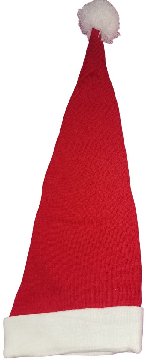 Gebreide rood met witte kerstmuts