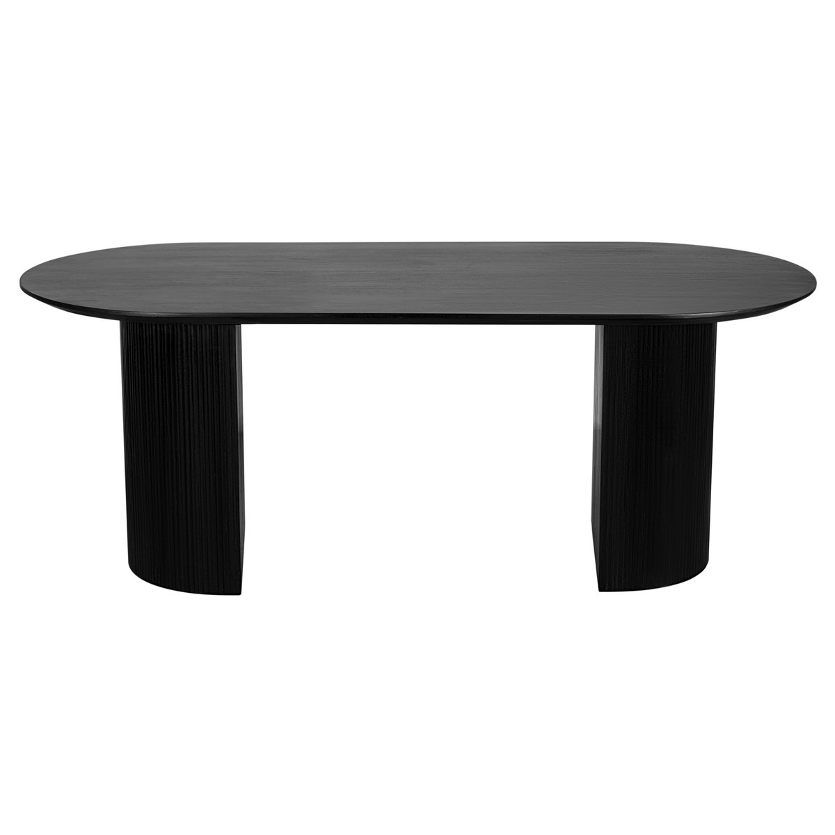 Lewis & Loft Eettafel Lynn - Ovaal - FSC®-gecertificeerd mangohout - 200x90 cm - Zwart