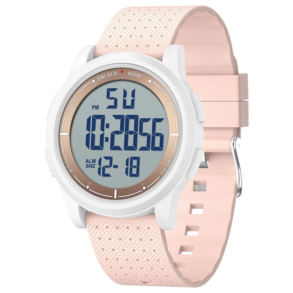 Digitale horloge voor dames en heren - waterdicht - rubberen polshorloge