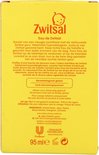 Achterkant van Zwitsal Eau de Toilette verpakking met tekst en productinformatie.