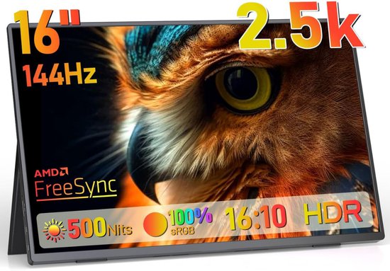 DailySupplies® Portable Monitor - Draagbare Scherm - 16 Inch