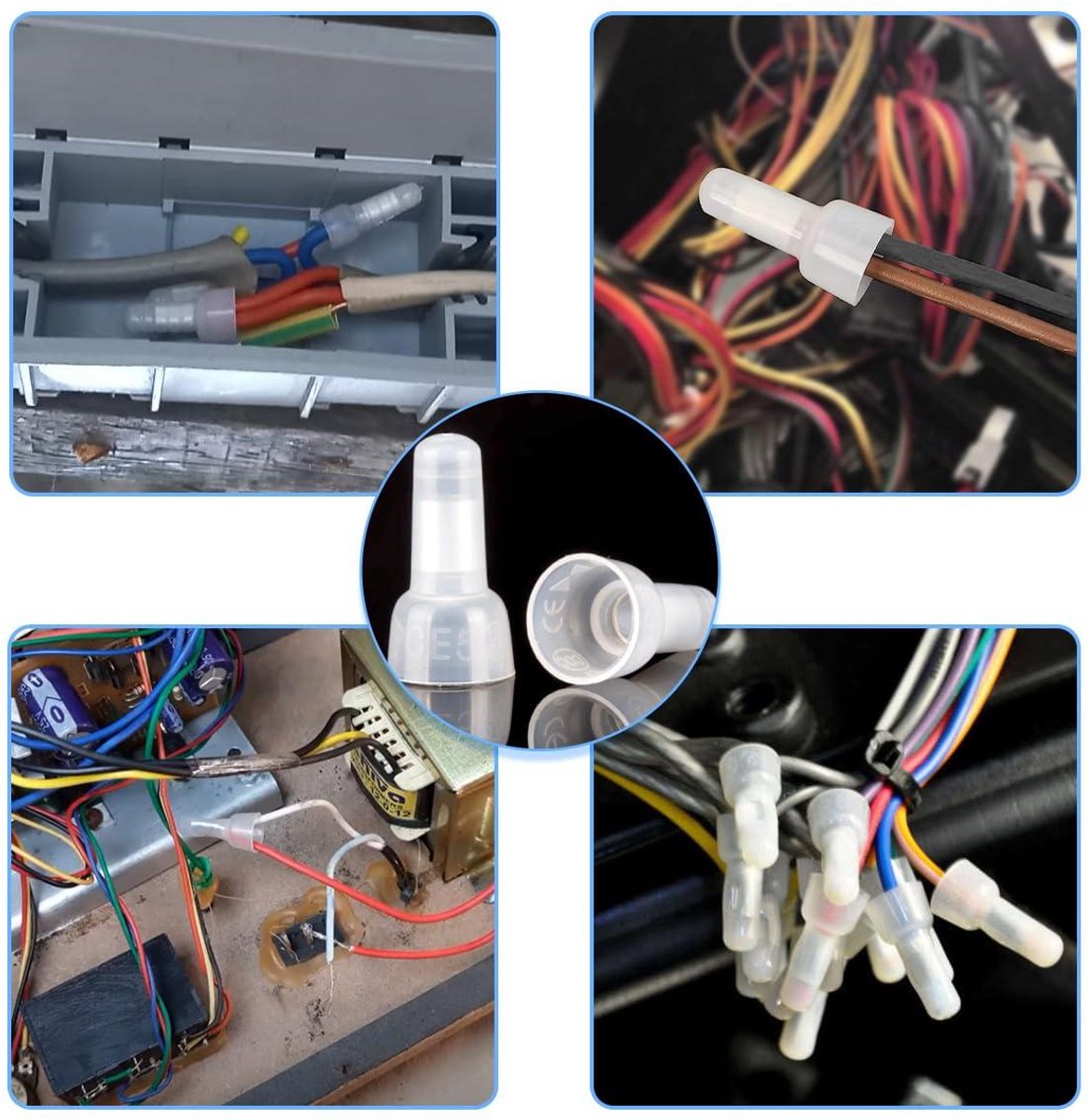 510-delige Connector Set Met Gesloten Uiteinde – Nylon Isolatie, Aluminium Geleider, Voor 22-18, 20-14, 20-12 En 16-10 AWG, Geschikt Voor Elektrische Installaties