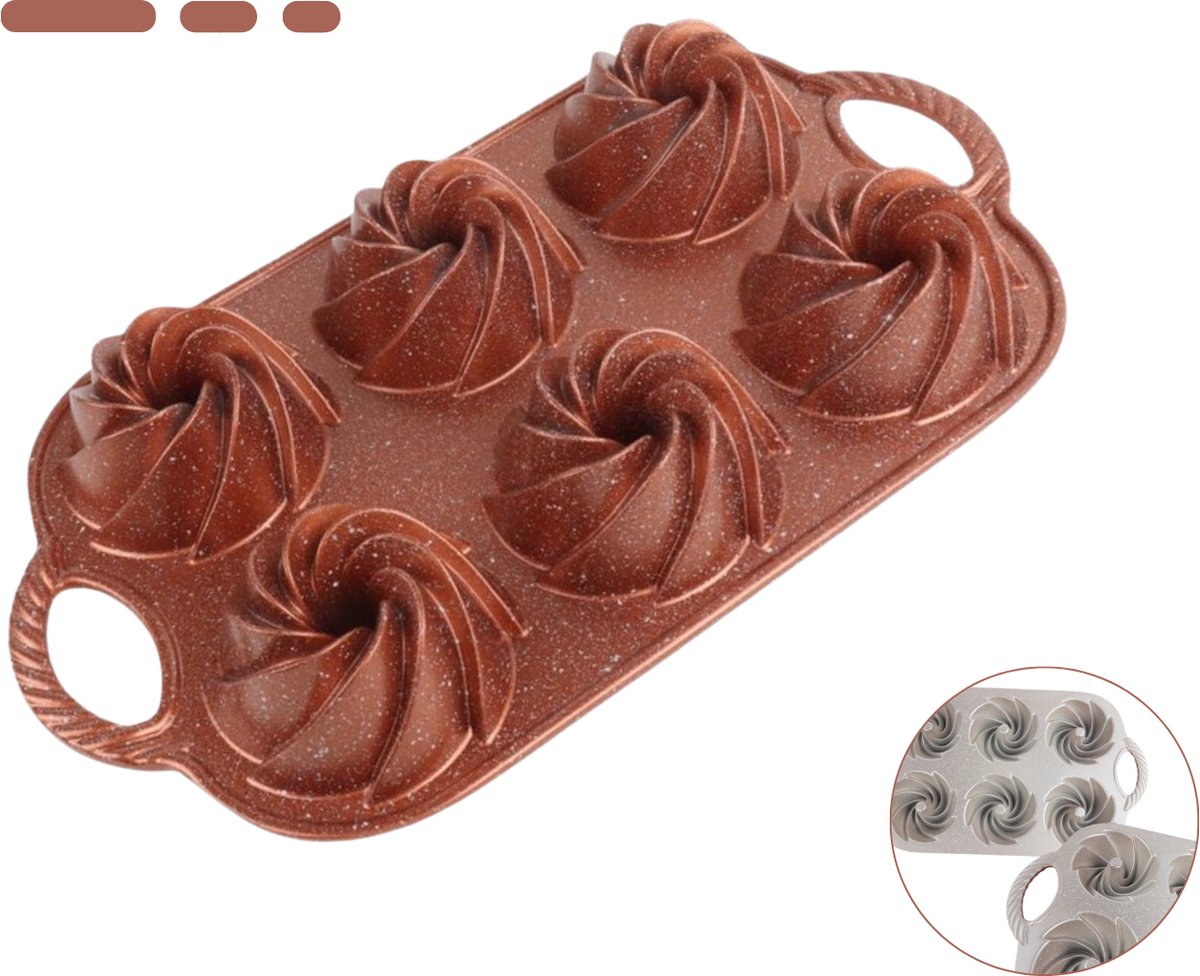 SEPH Mini Tulband - Bakvormen - Mini Heritage - Aluminium - Premier Rose - 36 cm