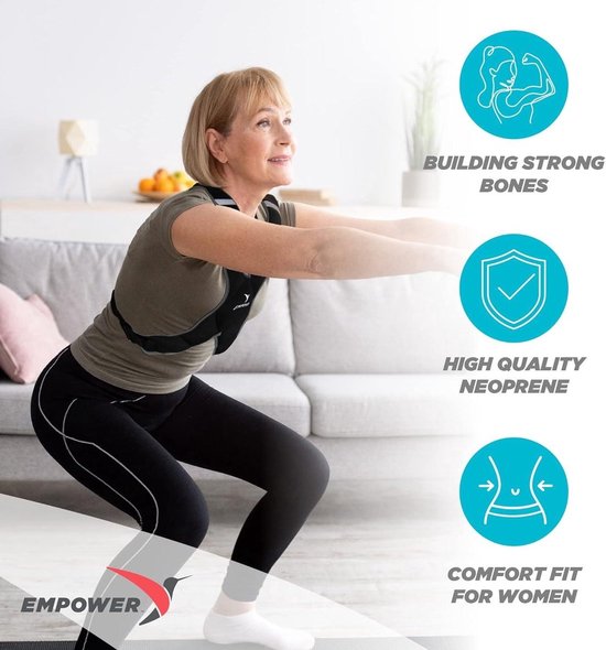 Gilet Lesté Empower Femme – Fixe 8lbs Ou Réglable 10lbs – Noir, Synthétique – Neuf