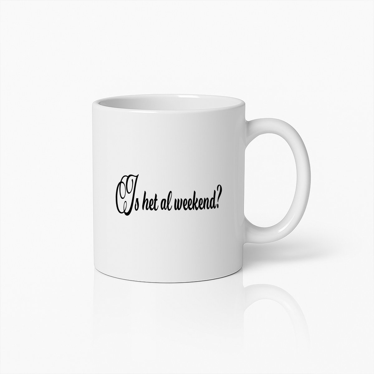 Weekend Vibes Koffiemok – Is Het Al Weekend? Beker – Perfect Cadeau Voor Ontspanning