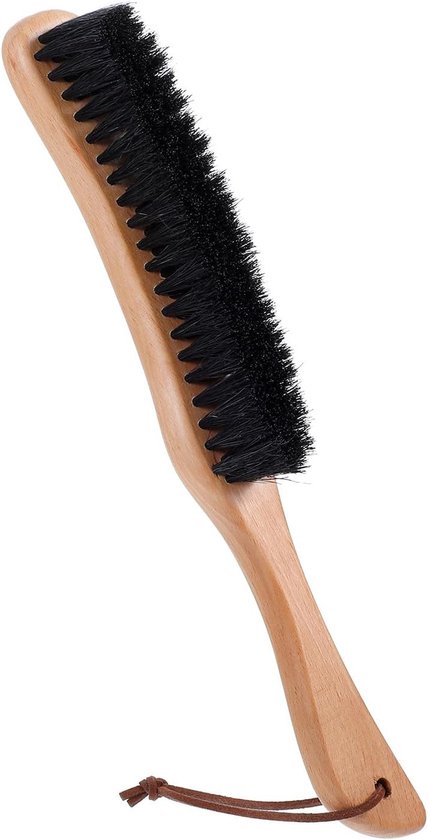 Kledingborstel - pluisborstel - hout - wilde zwijnenharen - haarborstel - tapijt - bankborstel voor pakken - mantels - beddengoed - lederwaren - dierenharen - reiniging en stofverwijdering