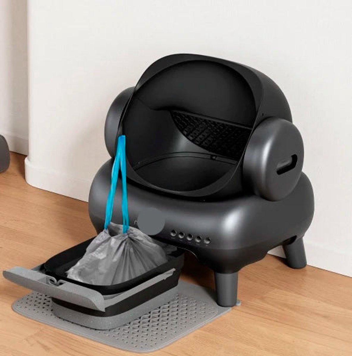Kattenbak – Kattentoilet – Zelfreinigende Bak – Automatische Kattenbak – Semi-Gesloten Kattenbak – Grote Inhoud 12L – ABS Plastic