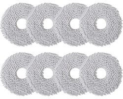8 doekjes Geschikt voor Ecovacs Deebot X2/T20/T20e/T30 OMNI, wisserdoeken accessoires voor Xiaomi X20/X10+ Plus, voor T30S Pro/Combo, Dreame L10s/L10/L20/X40/L40 Ultra robotstofzuiger, herbruikbare reservedoek