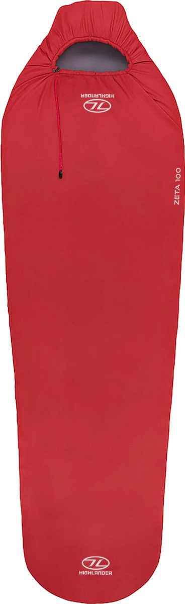 Highlander mummyslaapzak Zeta 100 Scarlet Red 10°C - Rood van Highlander — afbeelding 4