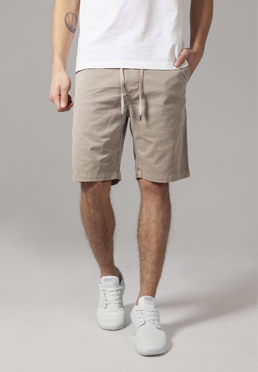 Urban Classics Stretch Twill Jogging Korte broek 5XL Beige
