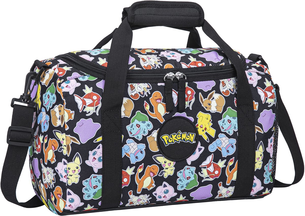 Pokémon Sporttas Kind – Gymtas met Verstelbare Schouderband – Pikachu, Charmander & Bulbasaur – Multicolor