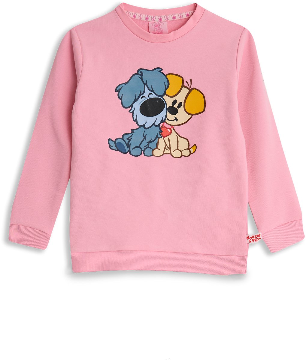 Woezel & Pip Sweater meisjes - Roos - Maat 86/92 - Meisjes trui