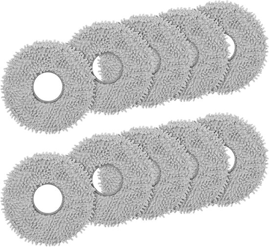 Foto: Allecto plus set van 10 microvezel mopdoeken voor robotstofzuigers geschikt voor dreame l10s ultra l10 ultra l20 ultra l10s pro ultra heat x40 ultra en xiaomi x10 x20 wasbare vervangende dweildoeken accessoires