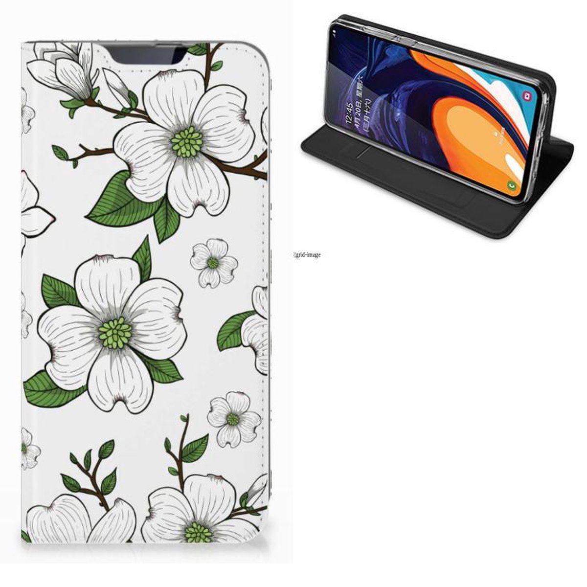 Samsung Galaxy A60 Smart Cover Dogwood Flowers