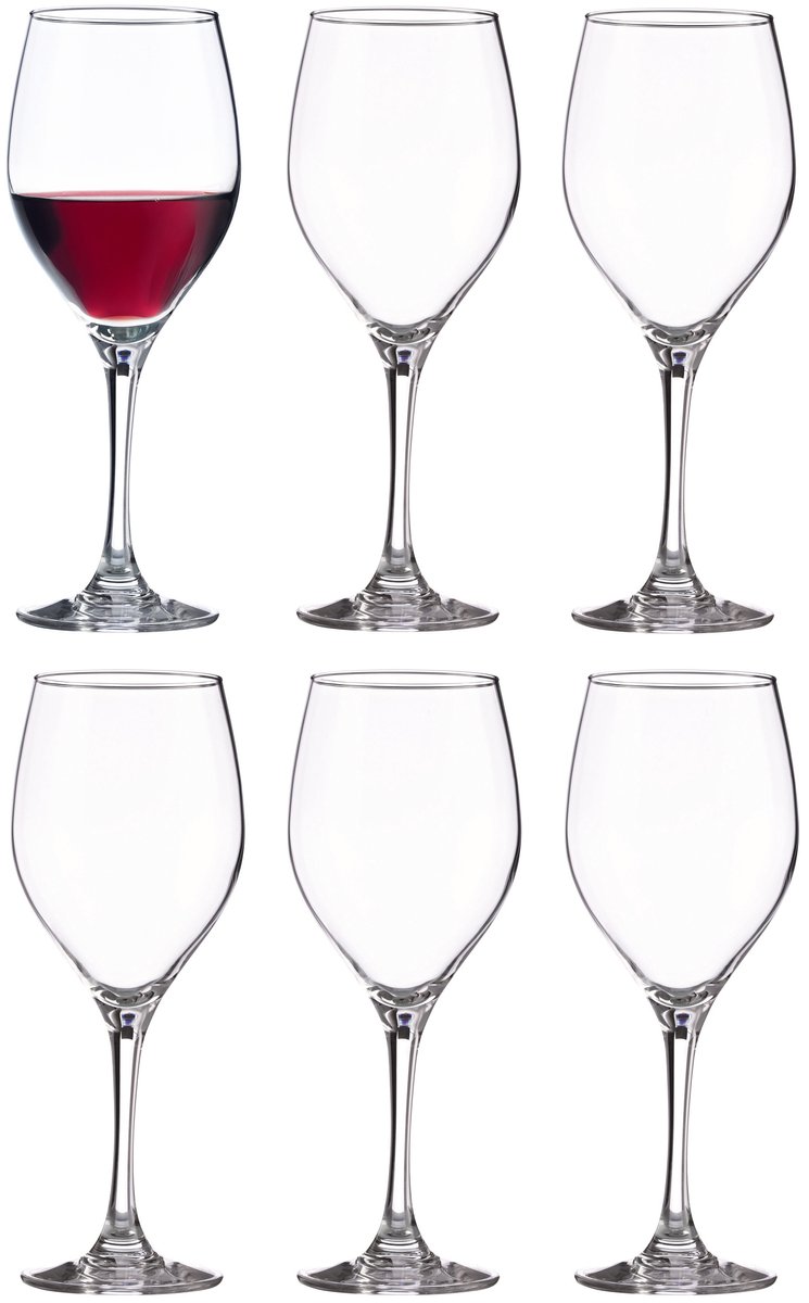 Vicrila wijnglazen Sauvignon - 12x stuks - voor rode en witte wijn - 440 ml - 22 x 9 cm - transparant - Horeca kwaliteit - Hard glas