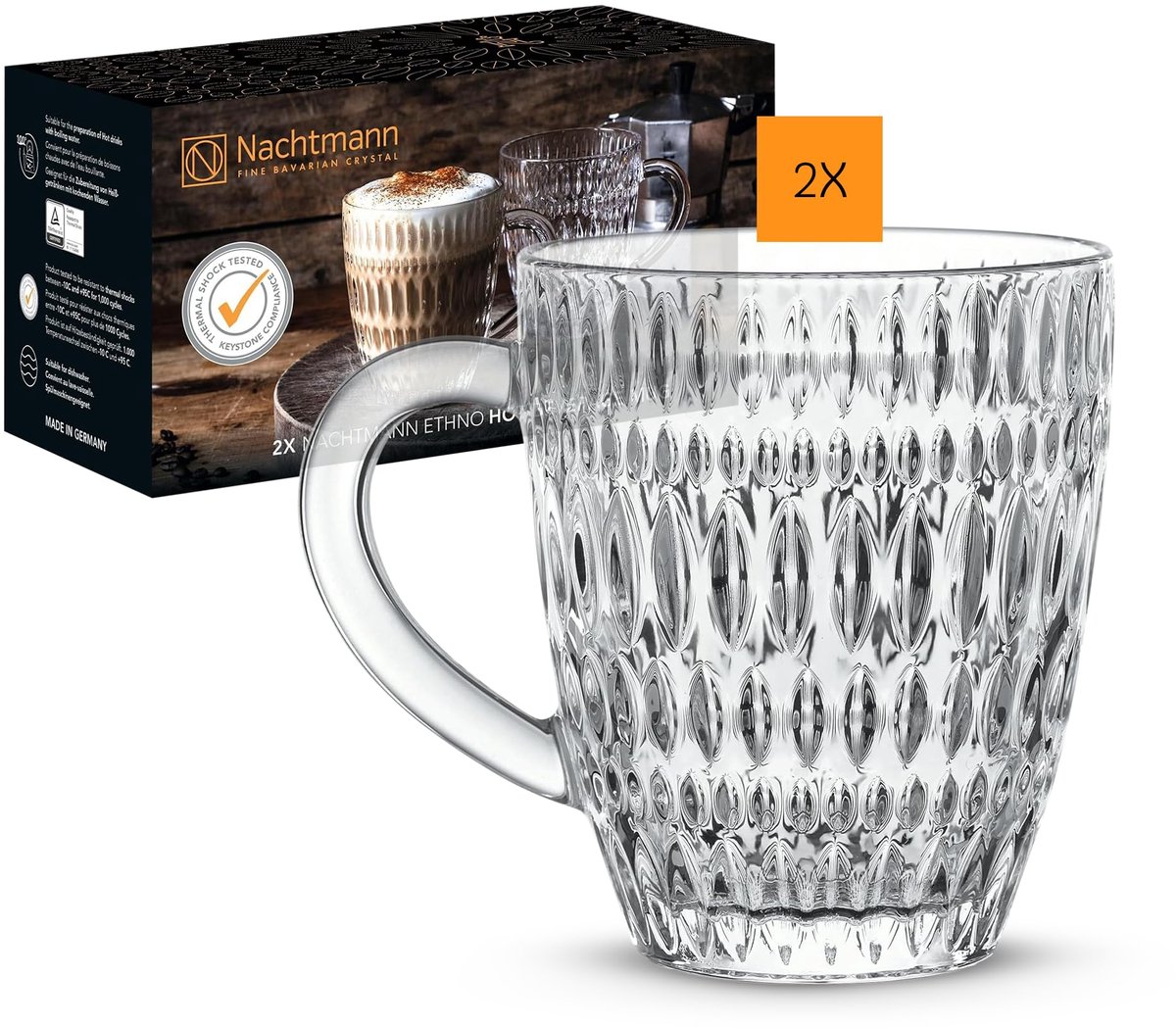 Kaffeebecher Ethno Barista 392 ml Set van 2