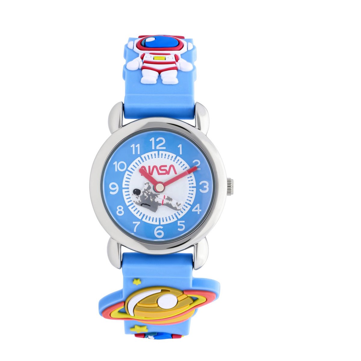 NASA Kinder Nasa kinder horloge met siliconen band - Horloge - Siliconen - Blauw - 28 mm