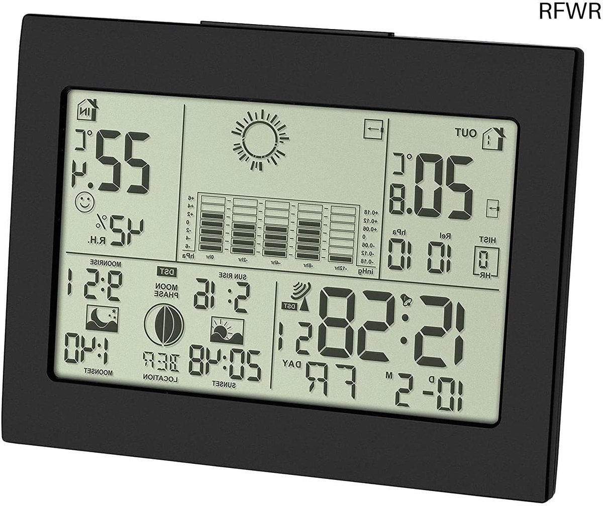 RFWR® Draadloos Weerstation met Temperatuur, Weersvoorspelling en Radioklok