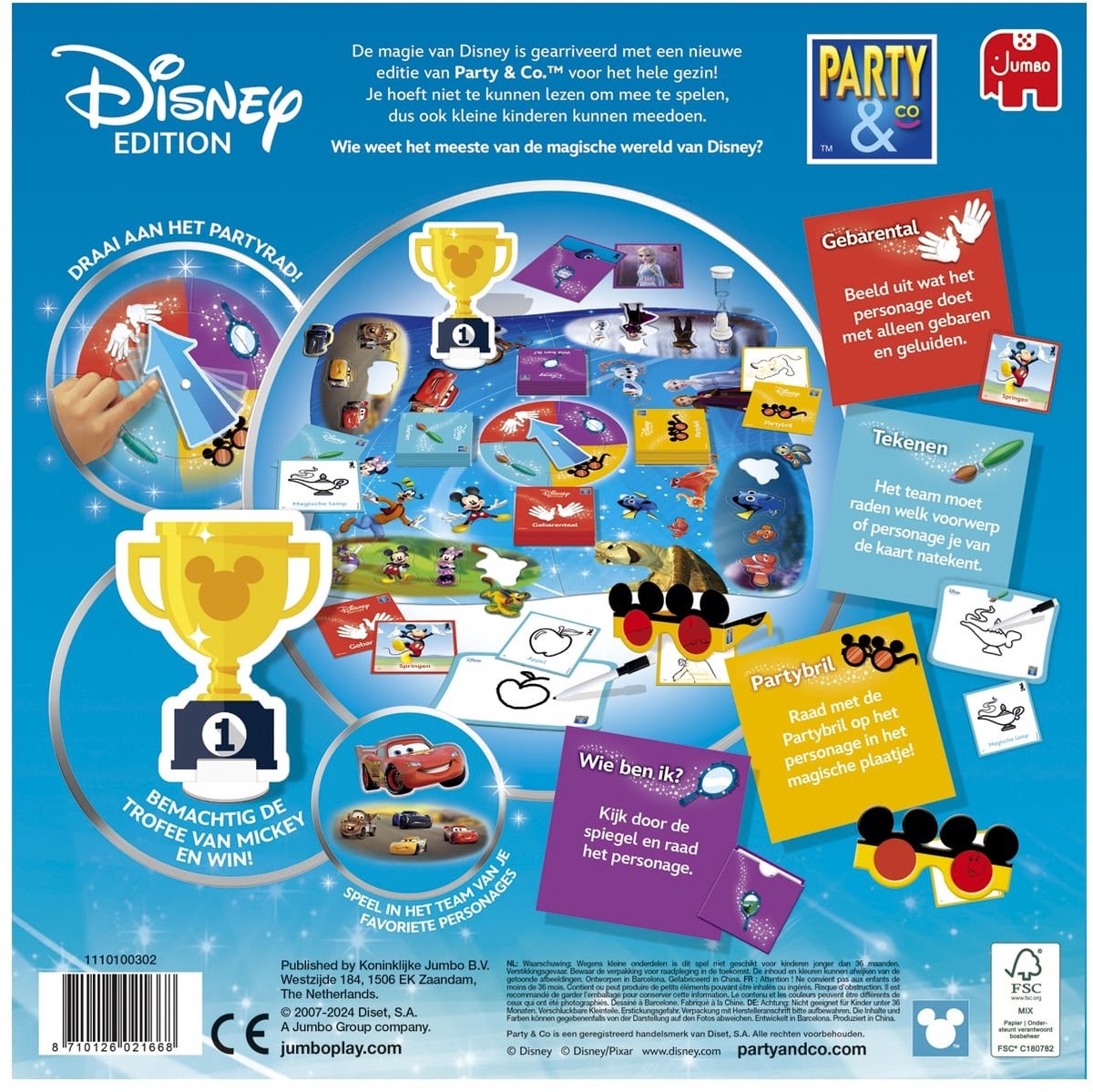 Jumbo - Party & Co - Disney - Bordspel kinderen vanaf 4 jaar — afbeelding 3