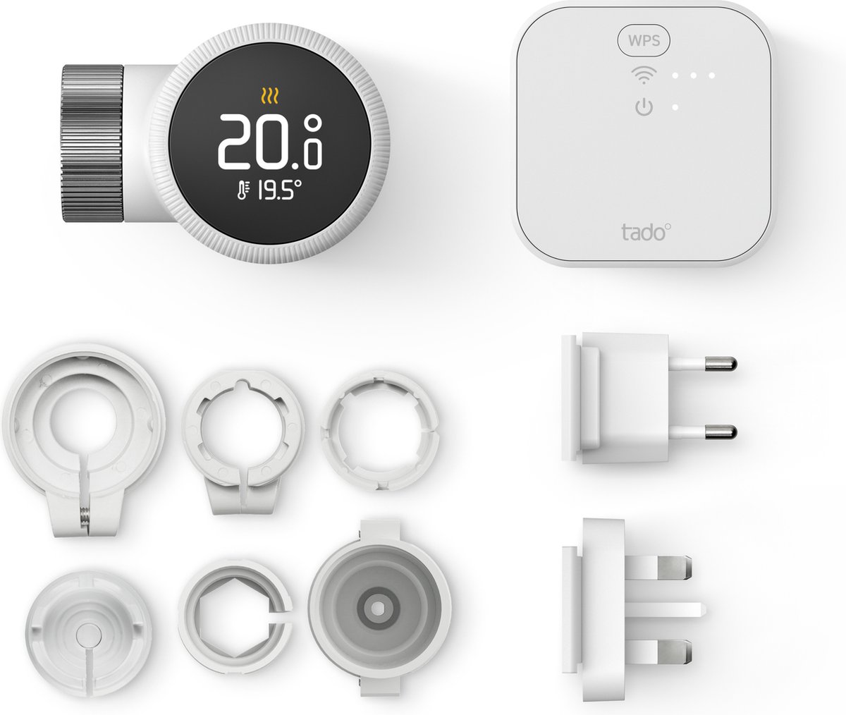 tado° Slimme Radiatorknop X - Starterskit - Slimme Thermostaatknop - incl. Matter Bridge - werkt met Google Home, Alexa & Apple Homekit - Draadloos thumbnail 8