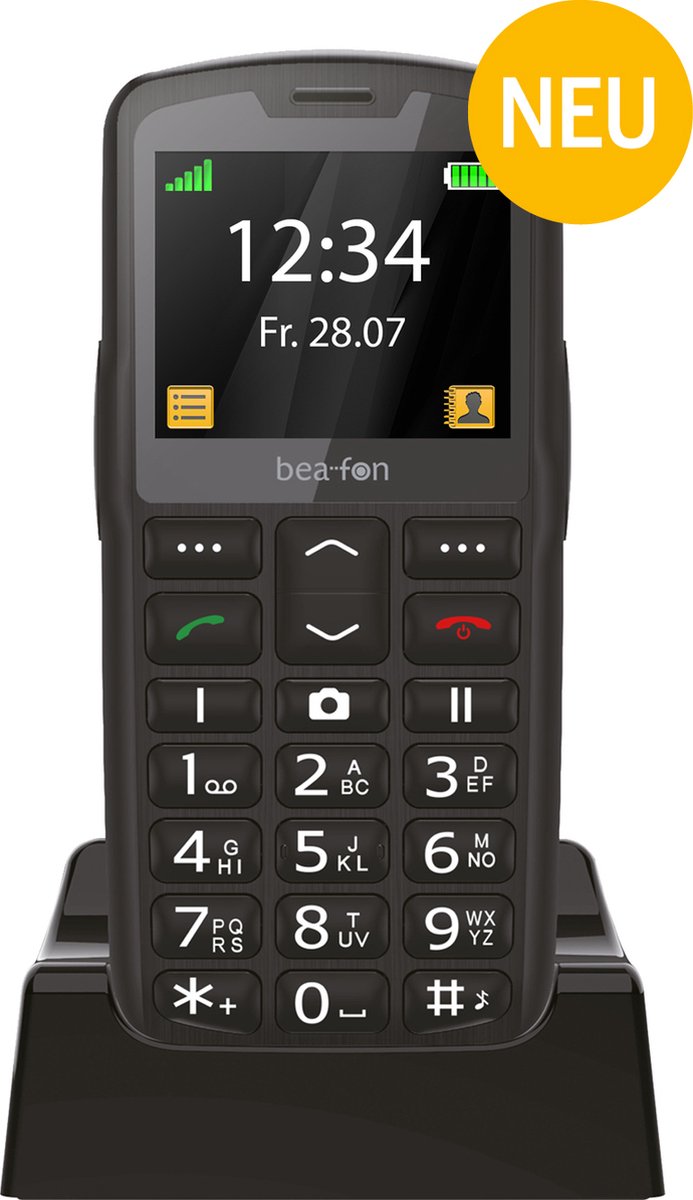 Beafon SL260 4G GSM telefoon voor senioren Zwart
