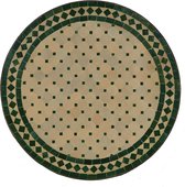 Mozaïek tafel D60 groen/rhombus