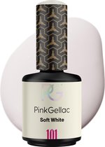 Pink Gellac 101 Soft White Gellak 15ml - Witte Gel Nagellak - Gel Nails - Gelnagels producten