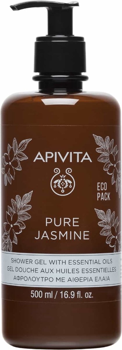Apivita Body Care Pure Jasmine Shower Gel with Essential Oils 500ml