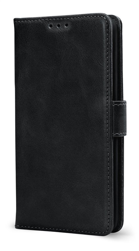 Samsung Galaxy A55 Bookcase hoesje - Mobilize - Effen Zwart - Leer