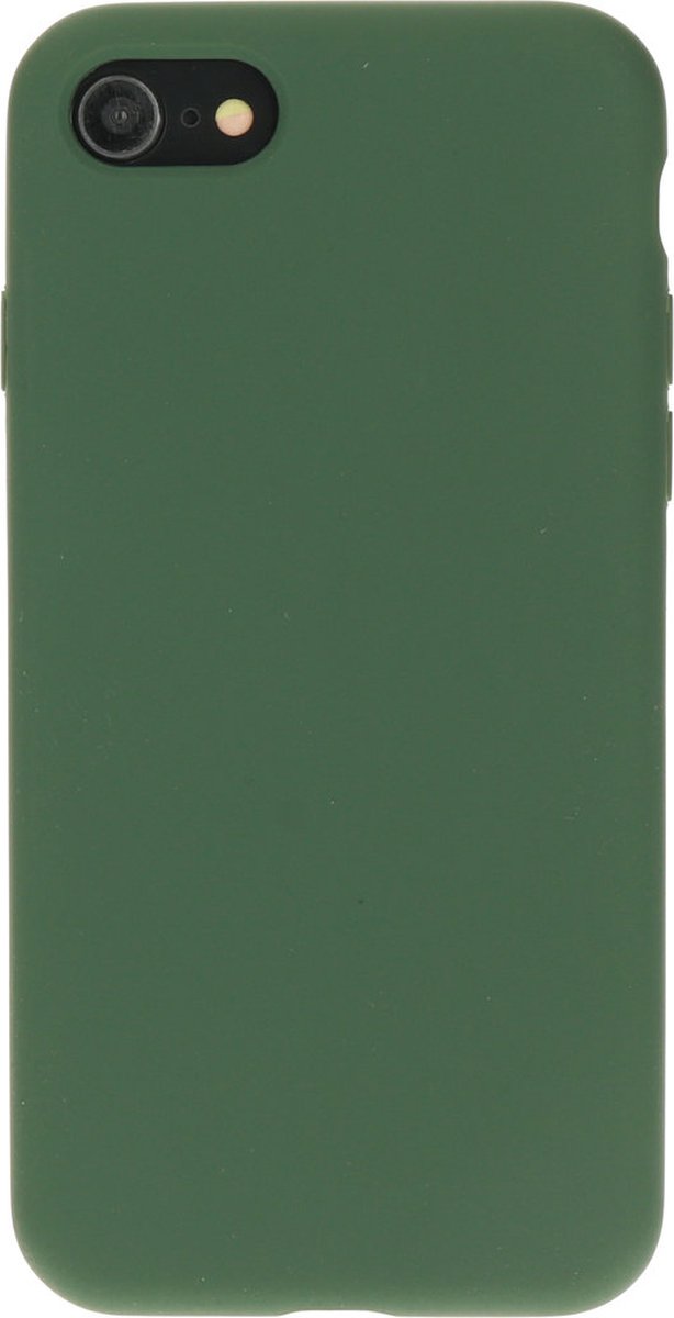Mobiparts Hoesje geschikt voor Apple iPhone SE (2020) Siliconen Telefoonhoesje | Mobiparts Backcover | iPhone SE (2020) Case | Back Cover - Forest Green | Groen