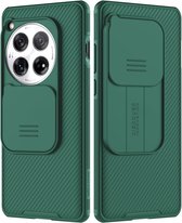Nillkin CamShield Hoesje Geschikt voor OnePlus 12 - Back Cover met Camera Slider - Extra Camera Bescherming - Groen