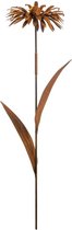 Tuinsteker - Bromelia 3D - Ecoroest - set van 2 - metaal - 160 cm hoog