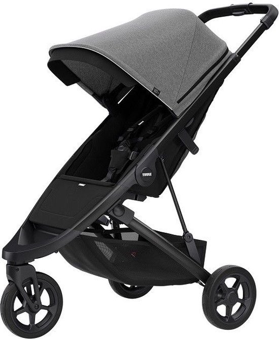 Thule Spring Buggy Black frame - Grey Melange