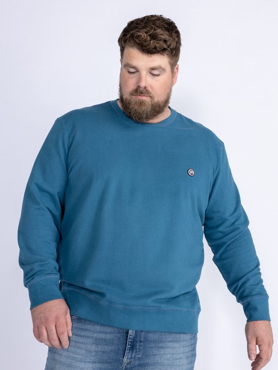 Petrol Industries - Heren Plus Size Casual Sweater Sundrop - Blauw - Maat 4XL