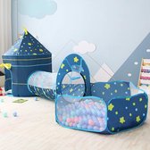 Kruiptunnel - Voor kinderen - Binnenspeelgoed - Buitenspeelgoed - Speelgoed - Met ballenbak - Met pop-up tent - Must have voor uw kinderen!