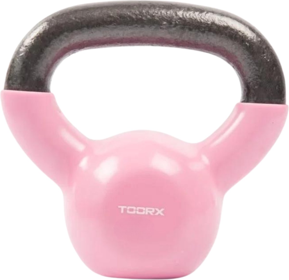 Toorx Kettlebell - Kettlebell - Gietijzer - 2 kg - Incl. Vinyl Coating - Lichtroze