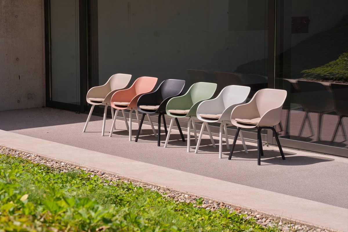 Hartman Le Soleil Element fauteuil dining - Blanc - pieds alu