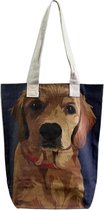 Callmshop - Draagtas - Tas - met Labrador Hondenprint - Een praktische en stijlvolle tas voor dagelijks gebruik - Met draaghengsels - Draagtas
