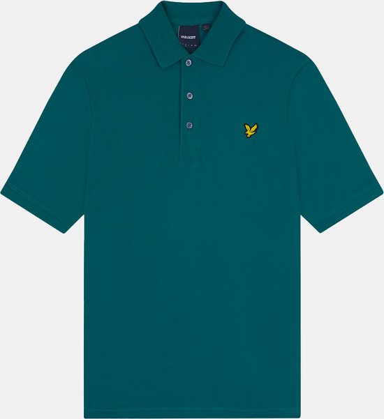 Plain Polo T-Shirt- Groen - XS