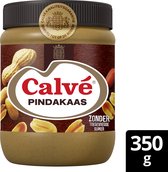 Calvé Smeuïge Pindakaas - Regular - zonder toegevoegde suikers en met duurzaam geteelde pinda's - 6 x 350 g