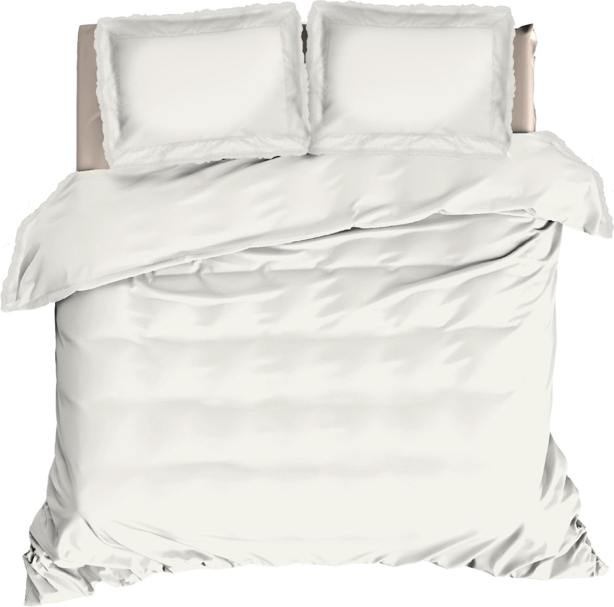 Livello Dekbedovertrek Luna Offwhite Lits-jumeaux 260