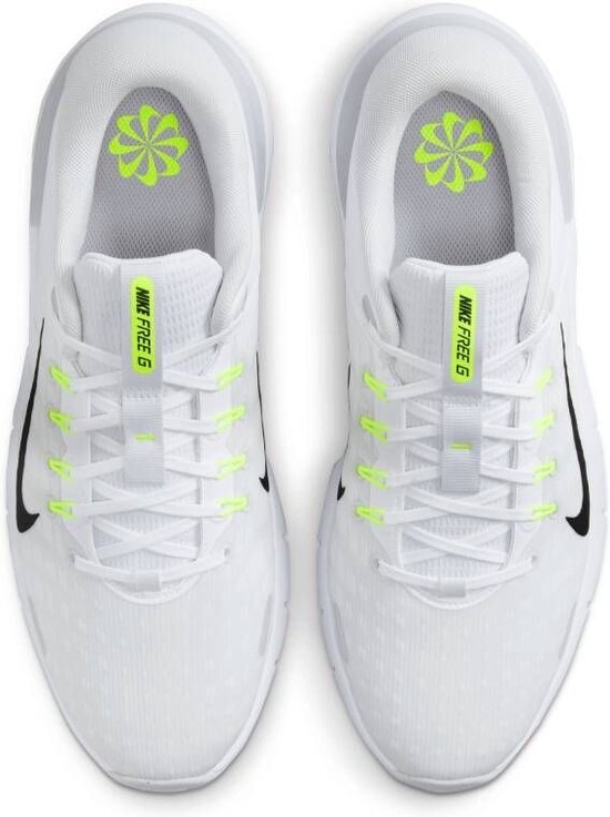 Nike Heren Free Golfschoen White/Black/Platinum - Maat : UK 8.5 / EU 43