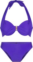 LingaDore Halternek bikini set - 6509 - Violet - 40A