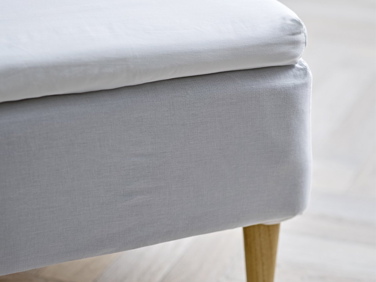 Södahl organic Calm Hoeslaken topper 180 x 200 x 8 cm White