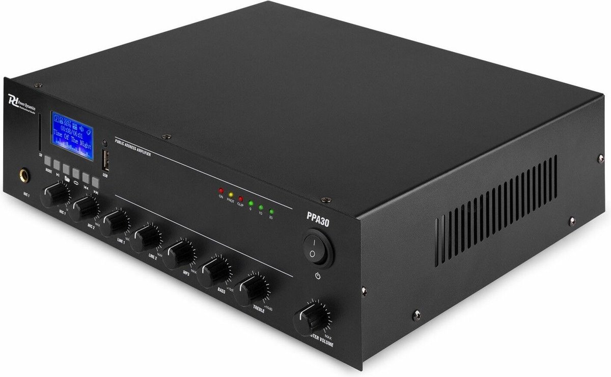 Geluidsinstallatie met PPA30 100V versterker met Bluetooth & 4 CSPB6 plafondspeakers thumbnail 7
